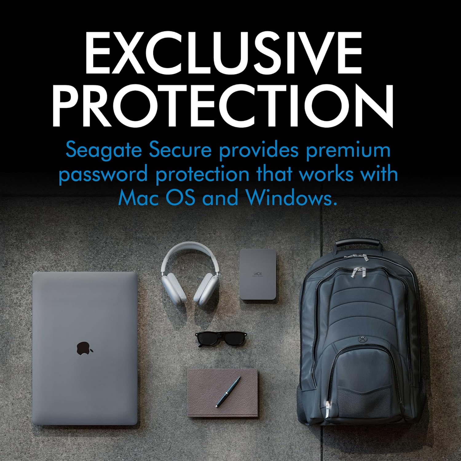 Buy LaCie,LaCie Mobile Drive 5TB Portable External Hard Drive for Mac & PC, Space Grey, with Data Rescue Service (STLR5000400) - Gadcet UK | UK | London | Scotland | Wales| Near Me | Cheap | Pay In 3 | External Hard drives